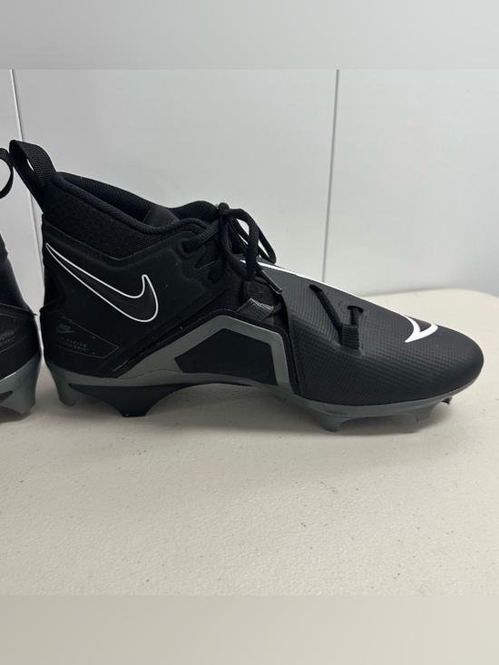 Nike Men’s Alpha Menace Pro 3 Football Cleats - Black Iron Gray - Size 12 main image 7